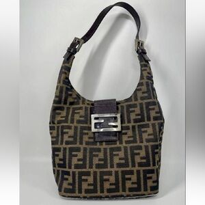 Fendi Brown Monogram Shoulder Bag